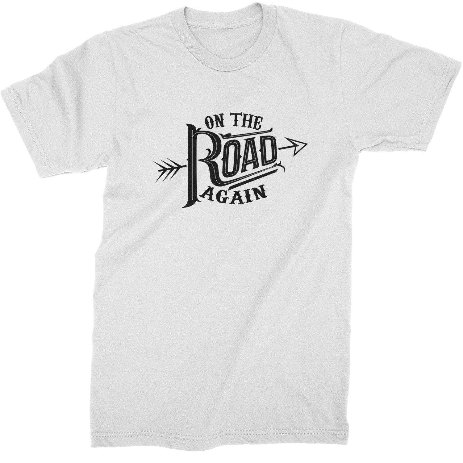 On The Road Again Hippy Country Music Mens T-shirt White