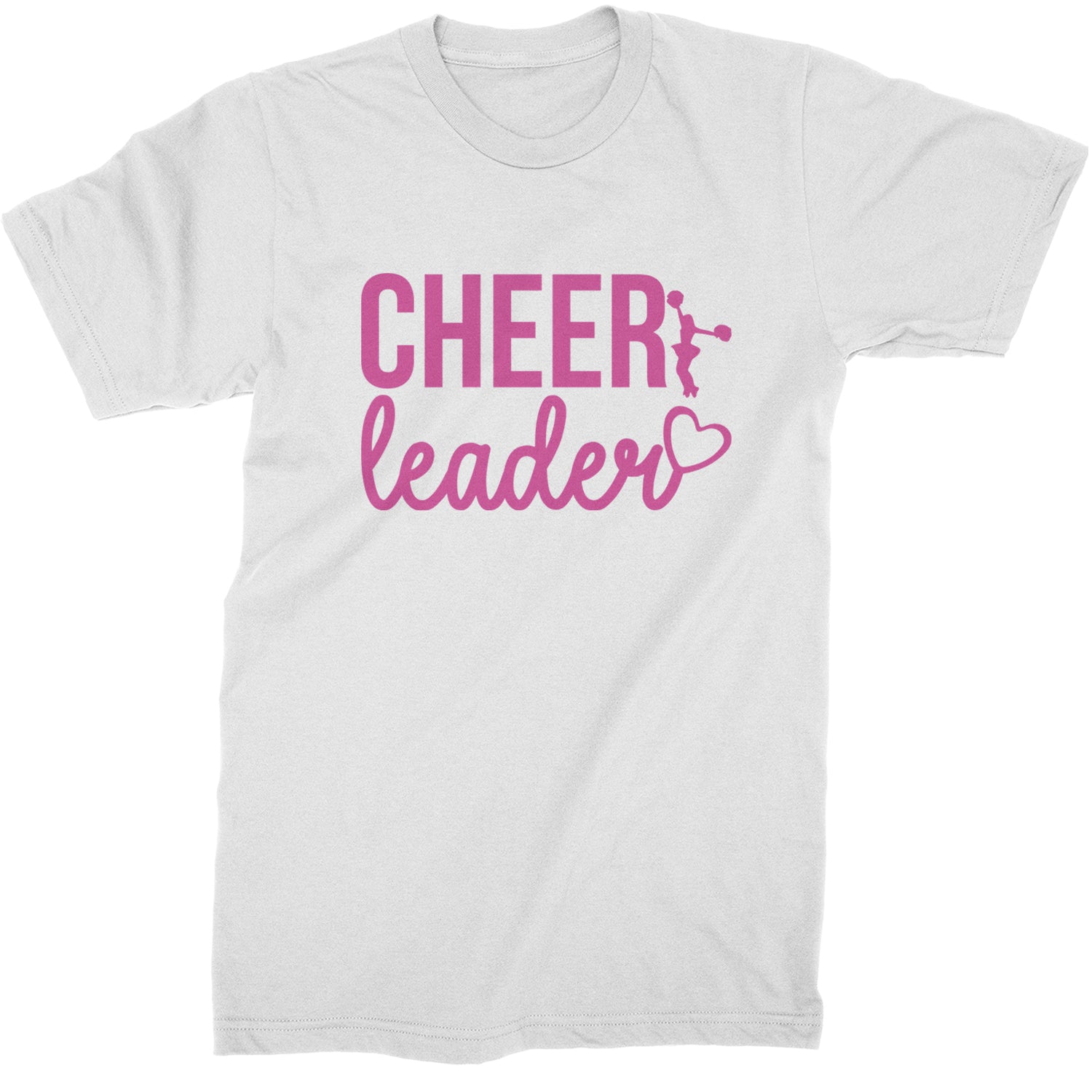 Cheerleader Heart Love Mens T-shirt White