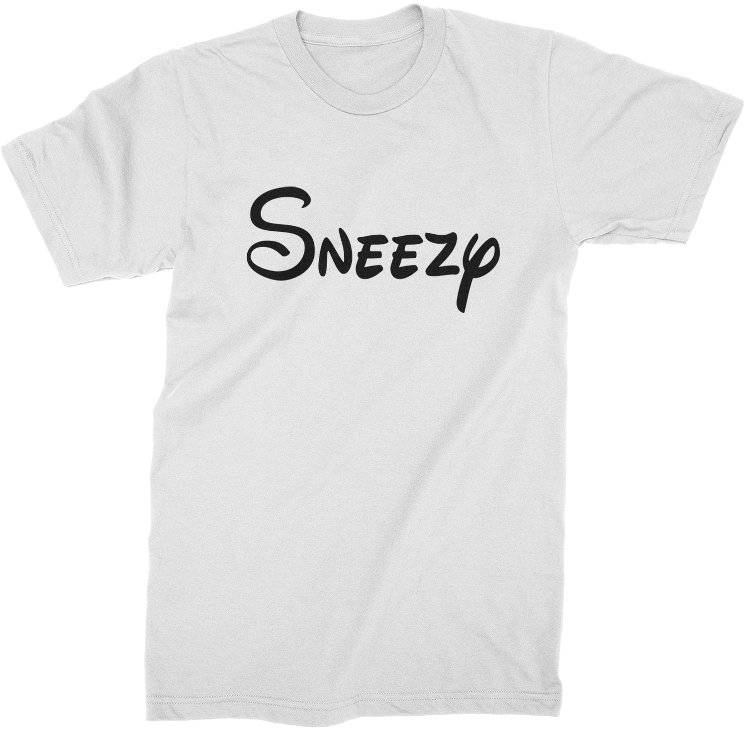 Sneezy - 7 Dwarfs Costume Mens T-shirt White