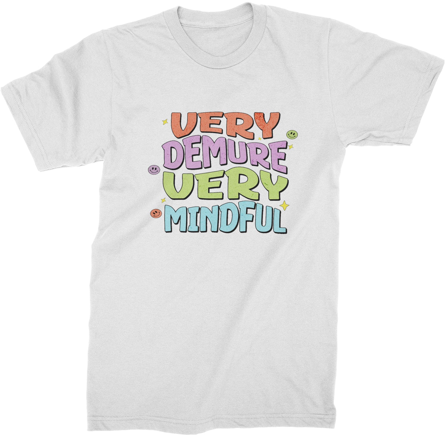 Very Demure, Very Mindful Mens T-shirt White