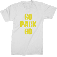 Go Pack Go Green Bay Mens T-shirt White