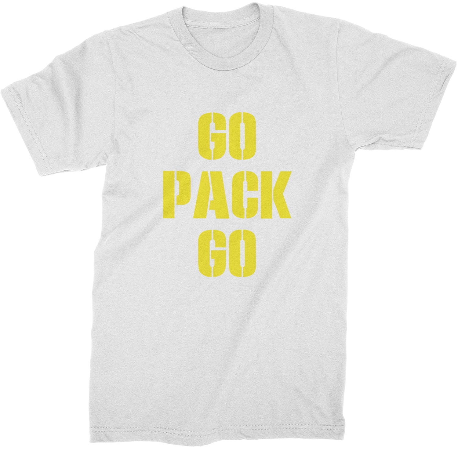 Go Pack Go Green Bay Mens T-shirt White