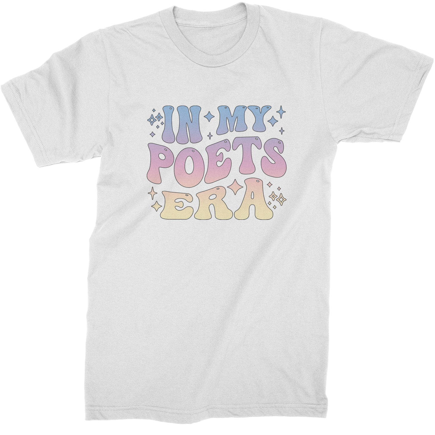 In My Poet Era Tie Dye TTPD Music Mens T-shirt White