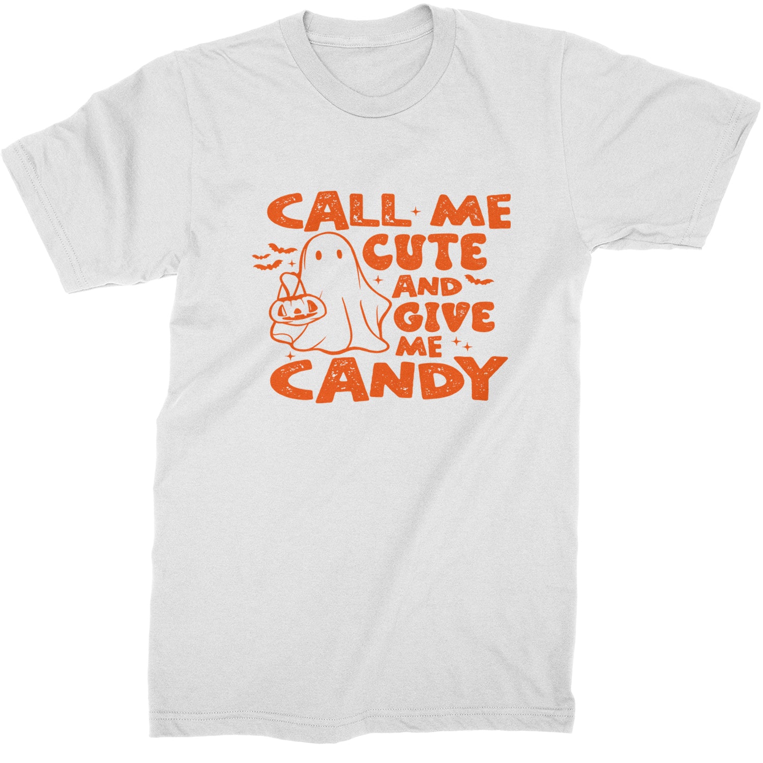 Call Me Cute And Give Me Candy Mens T-shirt White