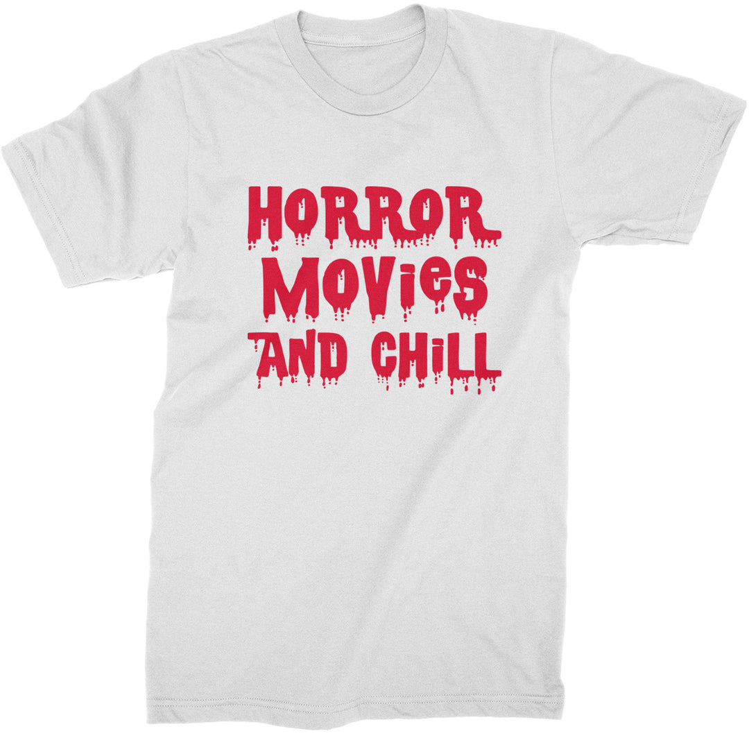 Horror Movies and Chill  Mens T-shirt White