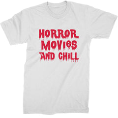 Horror Movies and Chill  Mens T-shirt White