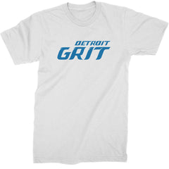 Grit Detroit Football Hard Knocks Mens T-shirt White