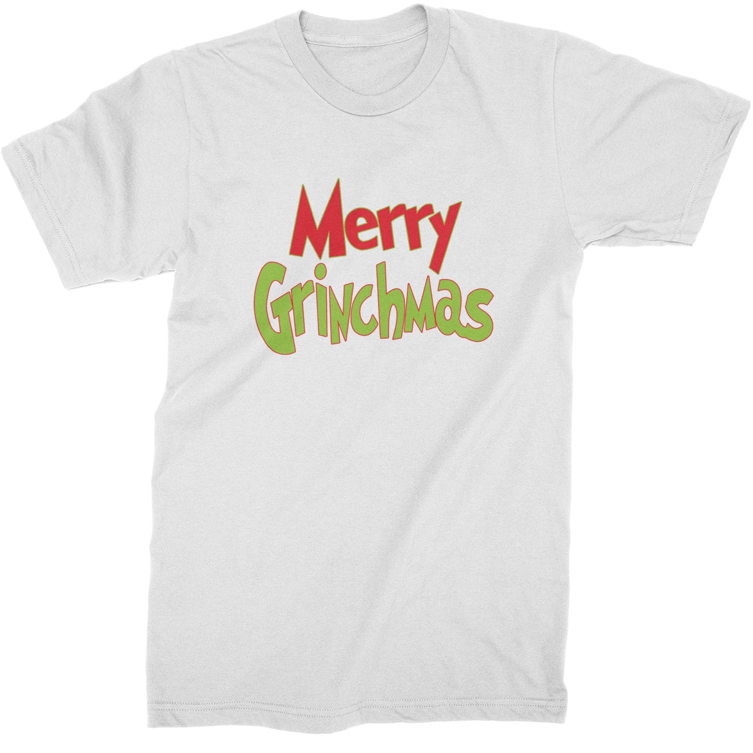 Merry Grinchmas Jolly Merry Christmas  Mens T-shirt White