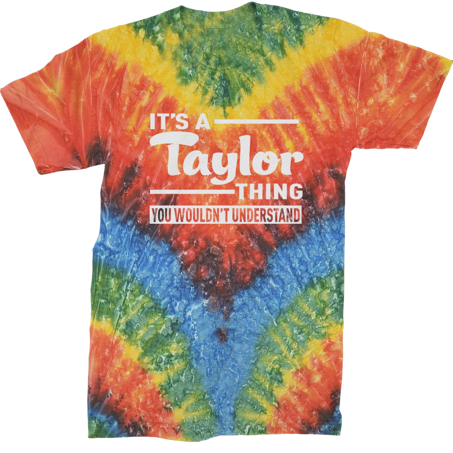 It's A Taylor Thing, You Wouldn't Understand TTPD Mens T-shirt Tie-Dye Woodstock