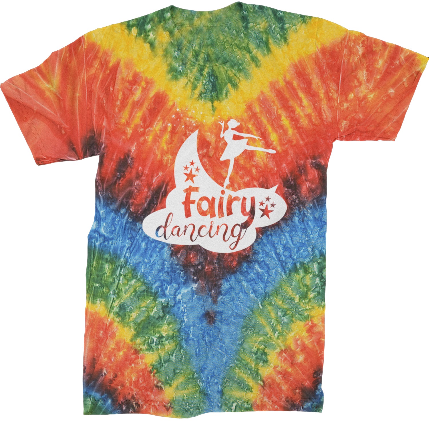 Fairy Dancing Mens T-shirt Tie-Dye Woodstock