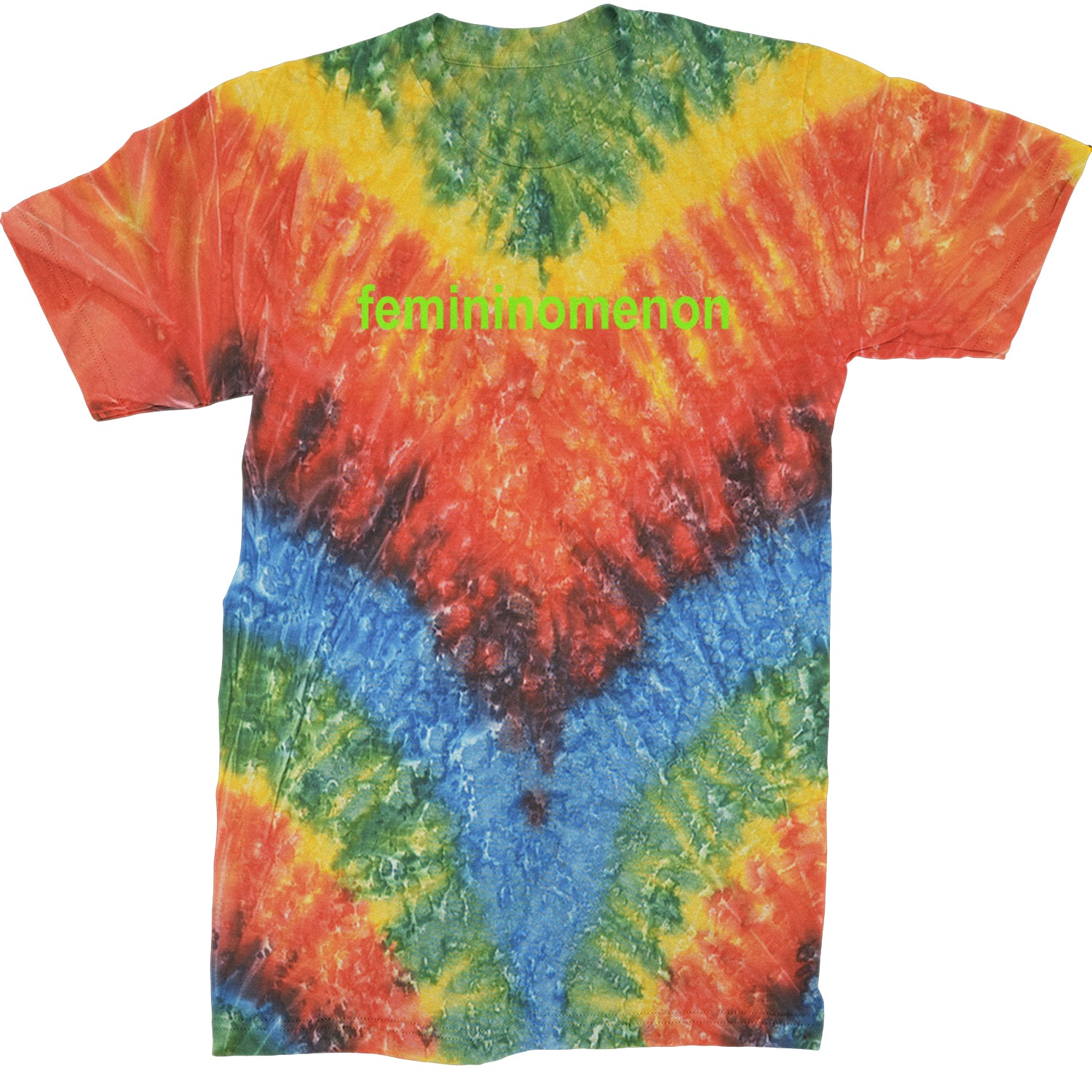 Femininomenon Female Empowerment Mens T-shirt Tie-Dye Woodstock