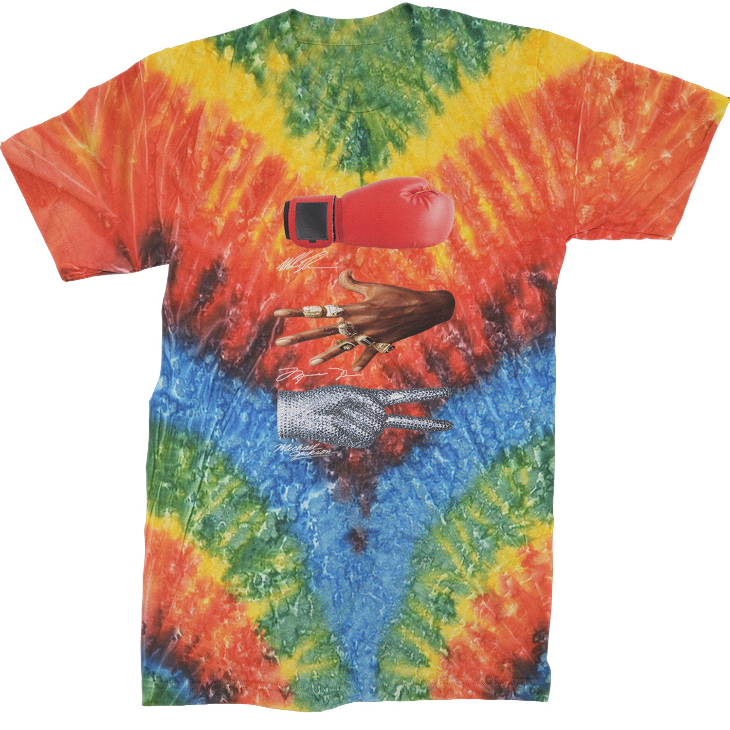 Tyson Jordan Jackson Iconic Michaels Mens T-shirt Tie-Dye Woodstock