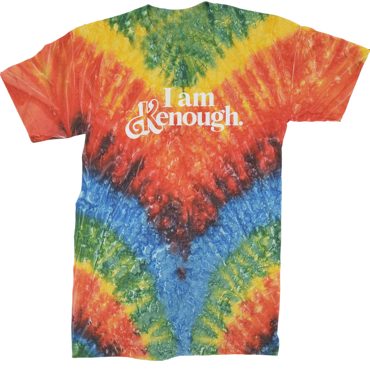 I Am Kenough White Print Mens T-shirt Tie-Dye Woodstock