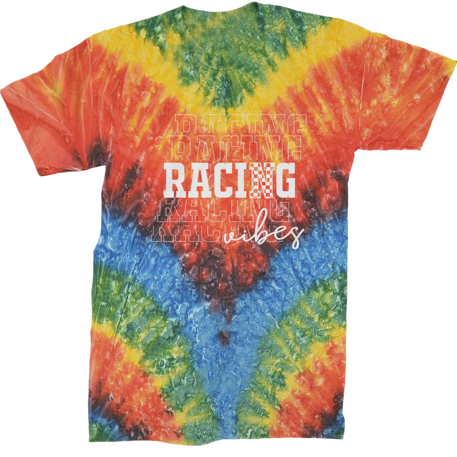 Racing Vibes Mens T-shirt Tie-Dye Woodstock