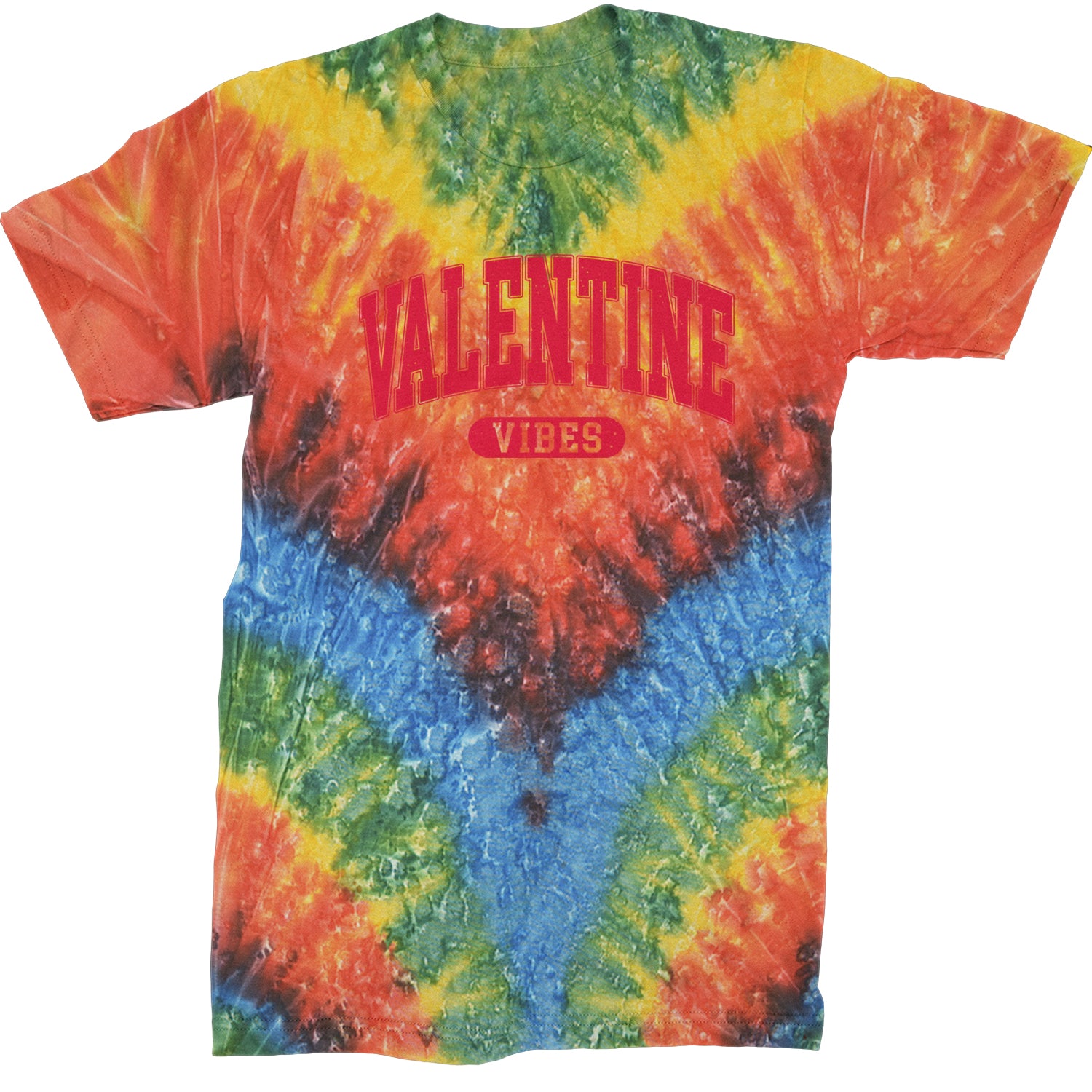 Valentines Vibes  Mens T-shirt Tie-Dye Woodstock