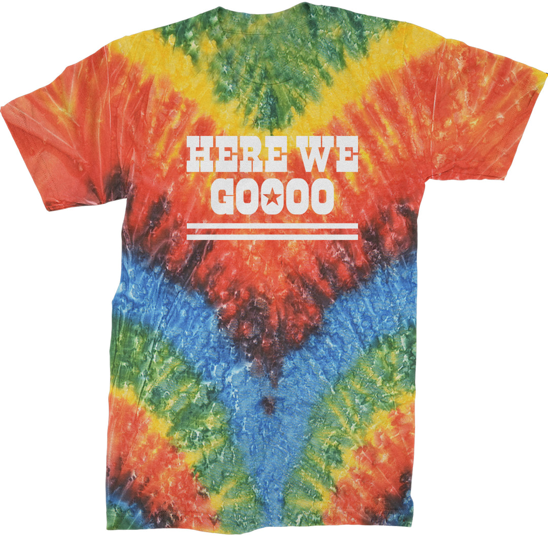 Here We Go Dem Boys Dallas Football Mens T-shirt Tie-Dye Woodstock