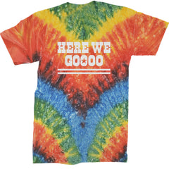 Here We Go Dem Boys Dallas Football Mens T-shirt Tie-Dye Woodstock