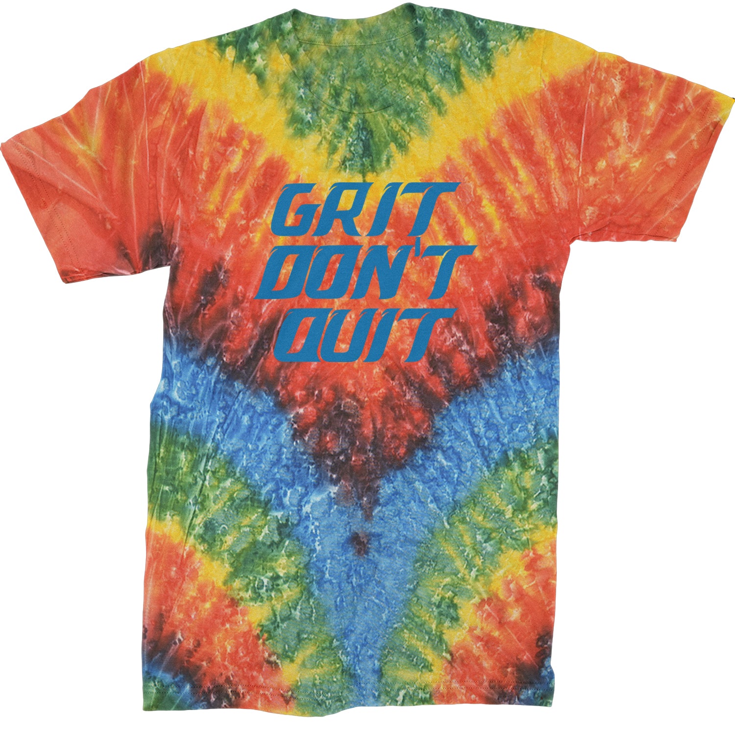 Grit Don't Quit Detroit Grit Mens T-shirt Tie-Dye Woodstock