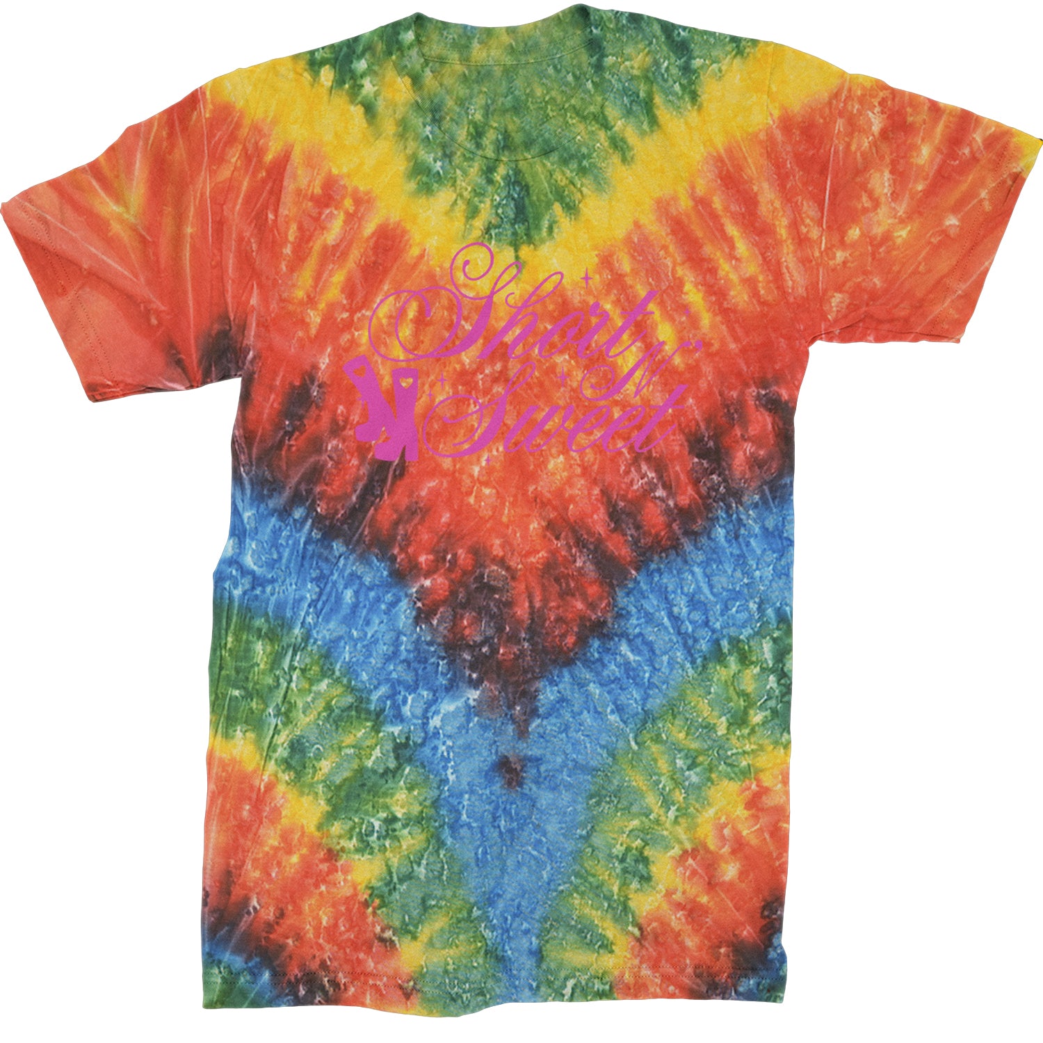 Boots Short N' Sweet  Mens T-shirt Tie-Dye Woodstock