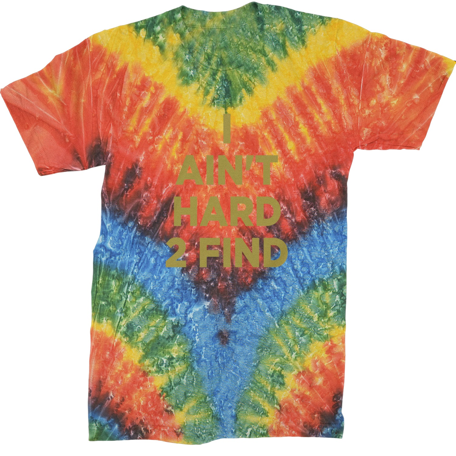 I Ain't Hard To Find Coach Prime Mens T-shirt Tie-Dye Woodstock