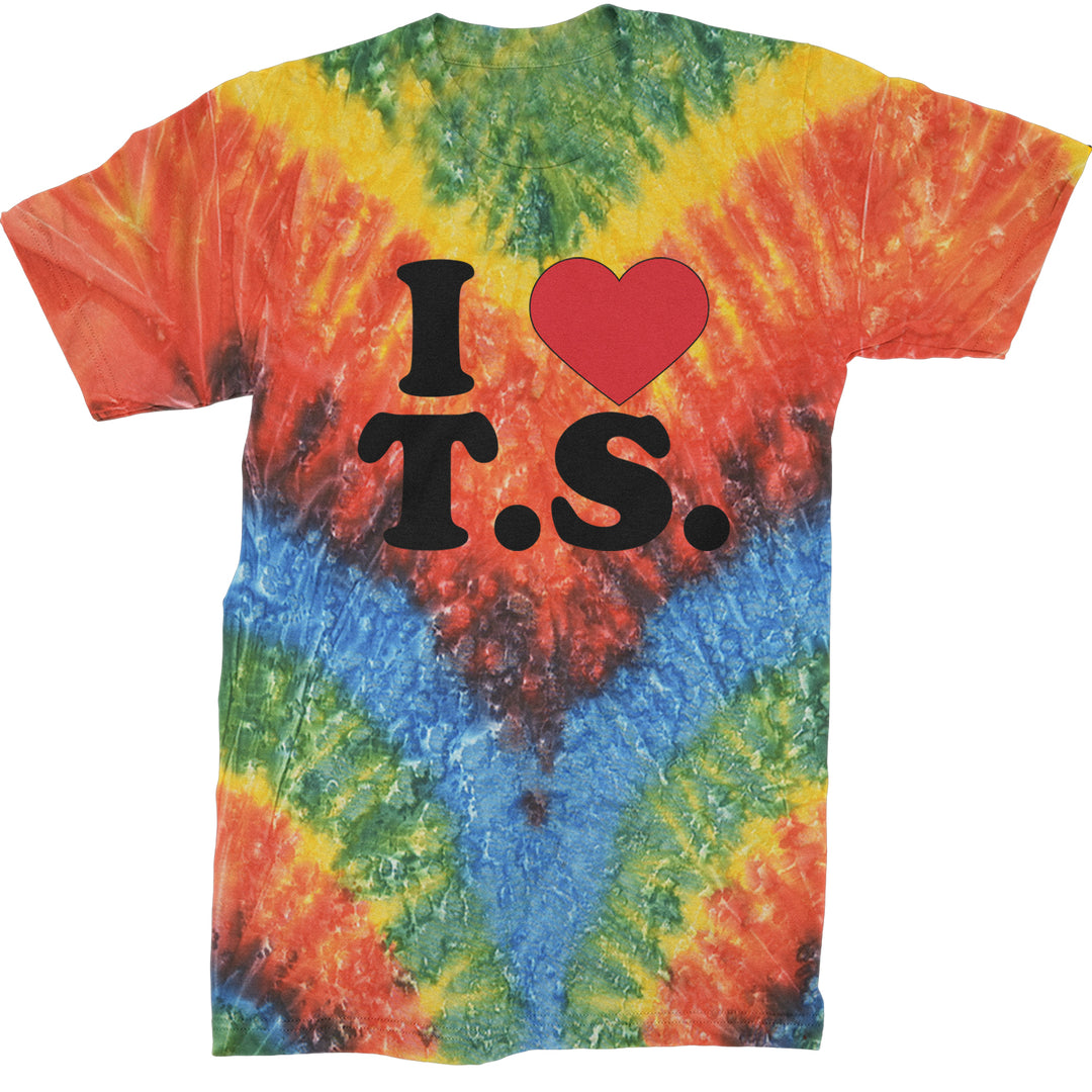 I Heart T.S. Concert Music Lover  Mens T-shirt Tie-Dye Woodstock