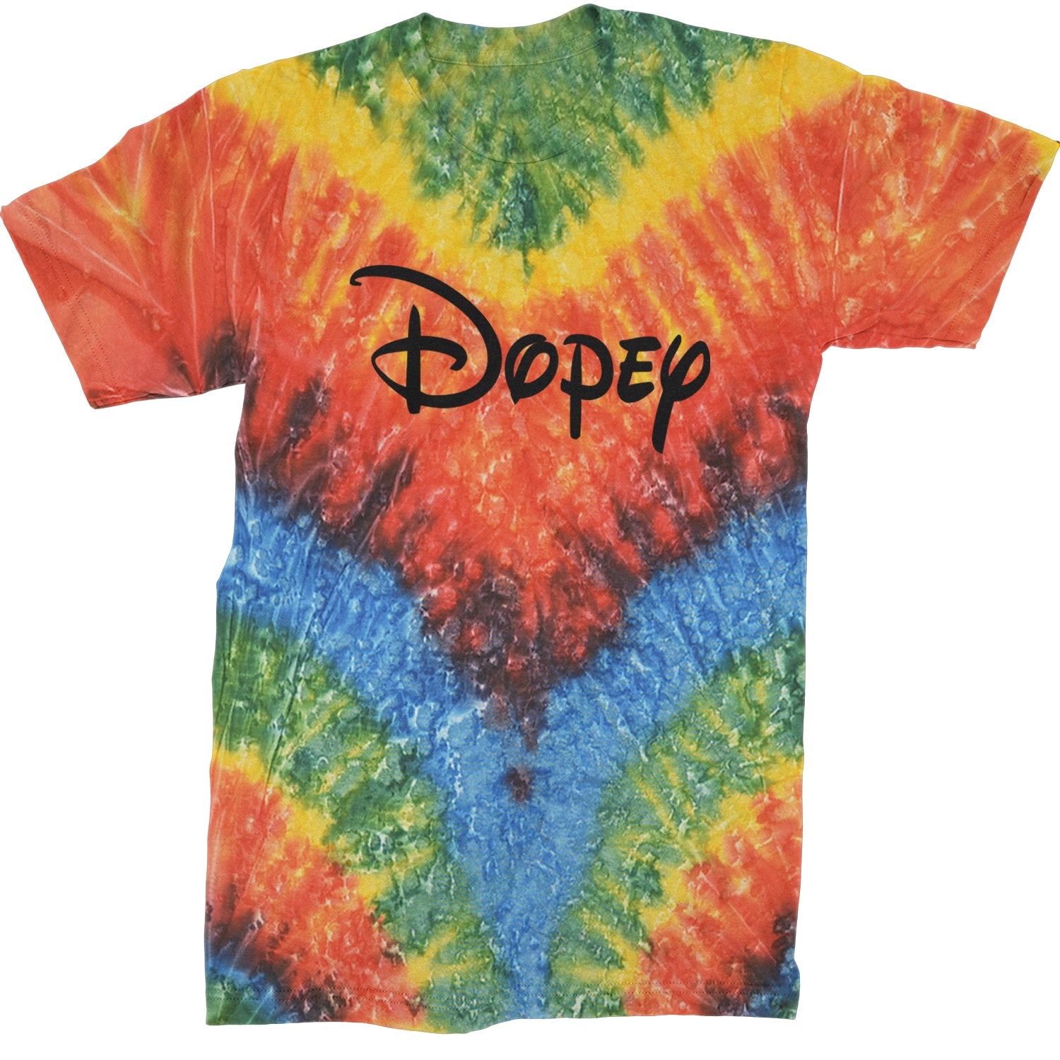 Dopey - 7 Dwarfs Costume Mens T-shirt Tie-Dye Woodstock