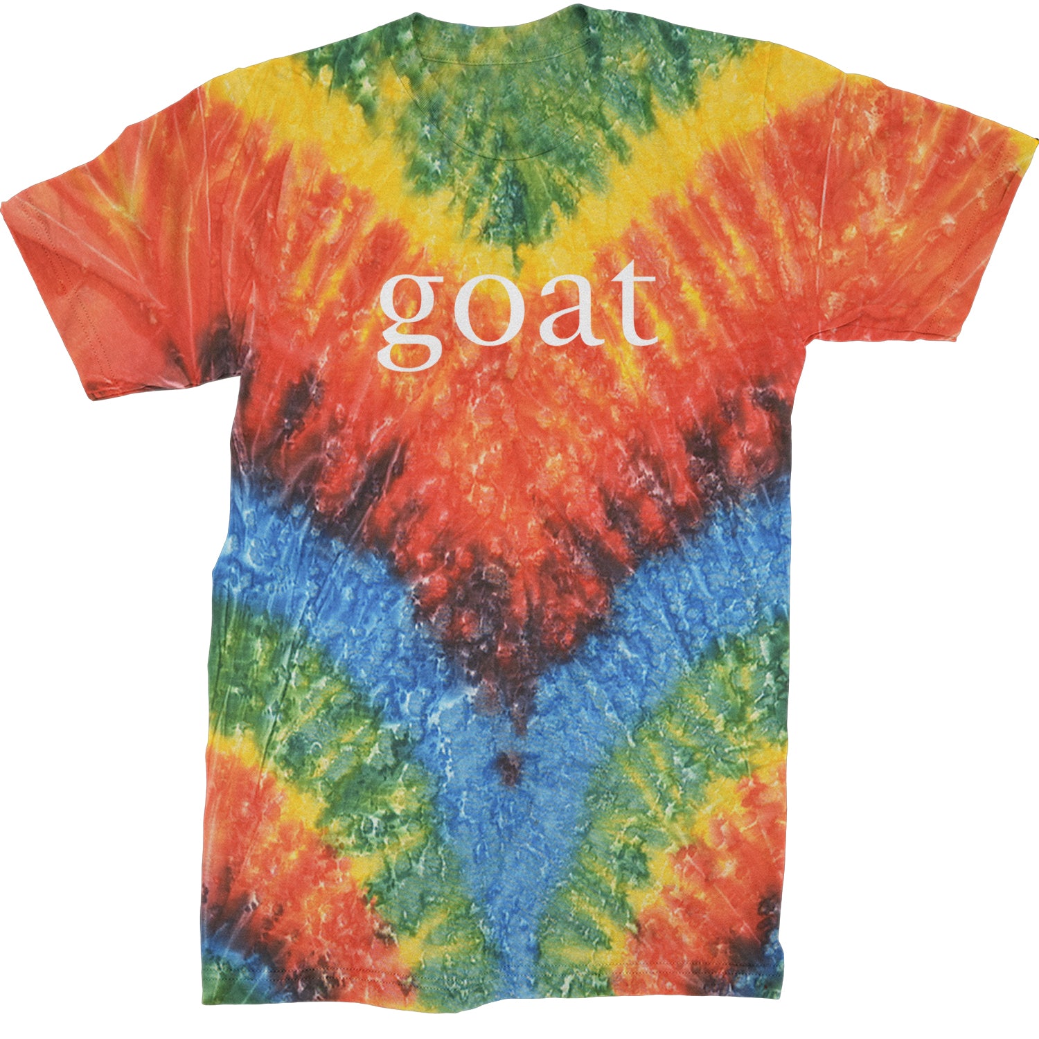 GOAT - Greatest Of All Time  Mens T-shirt Tie-Dye Woodstock