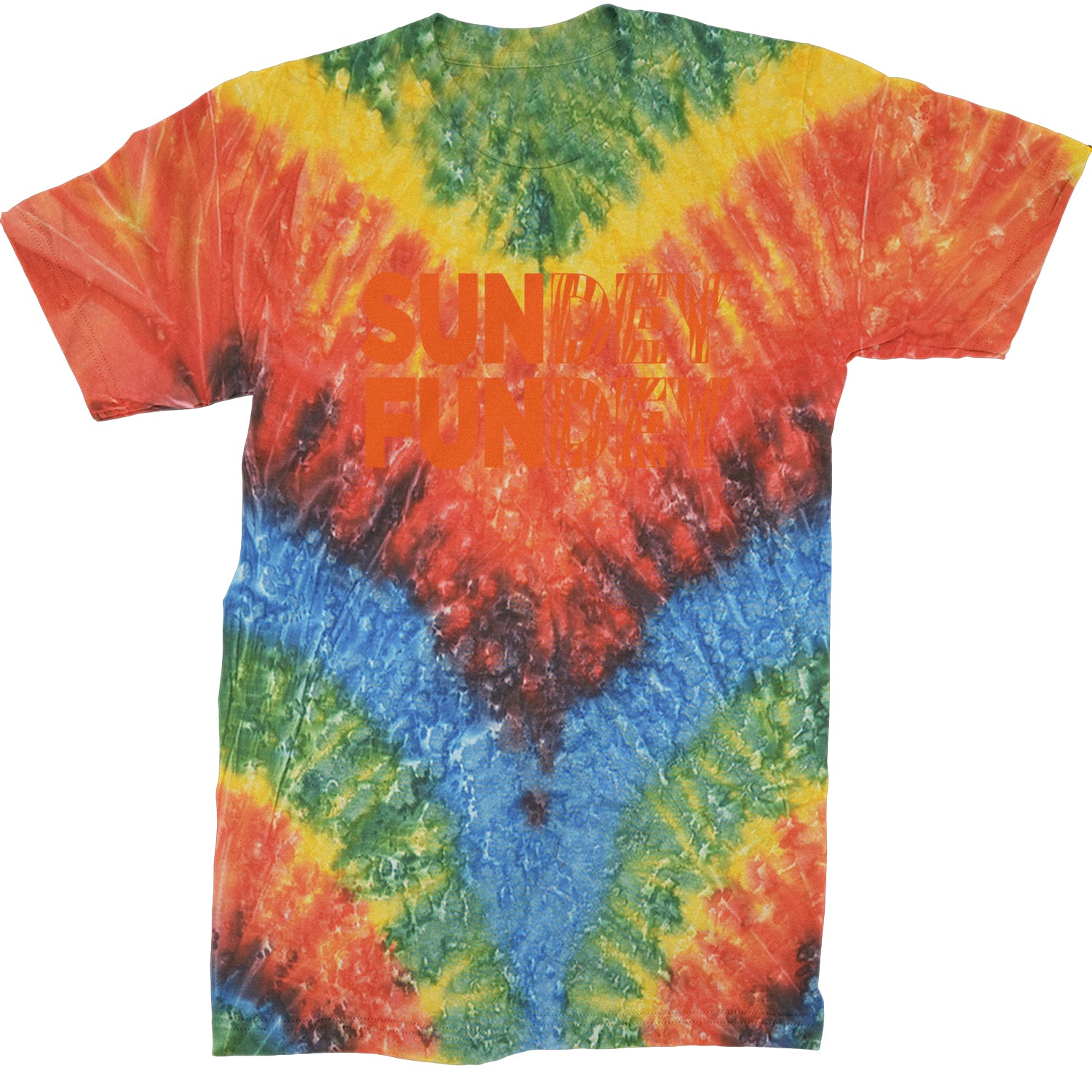 SunDEY FunDEY Sunday FundayMens T-shirt Tie-Dye Woodstock