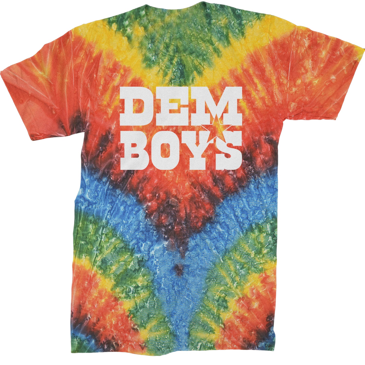 Dem Boys Dallas Football Mens T-shirt Tie-Dye Woodstock