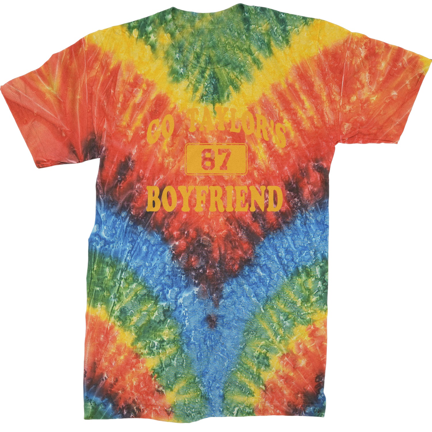 Go Taylor's Boyfriend Kansas City Mens T-shirt Tie-Dye Woodstock