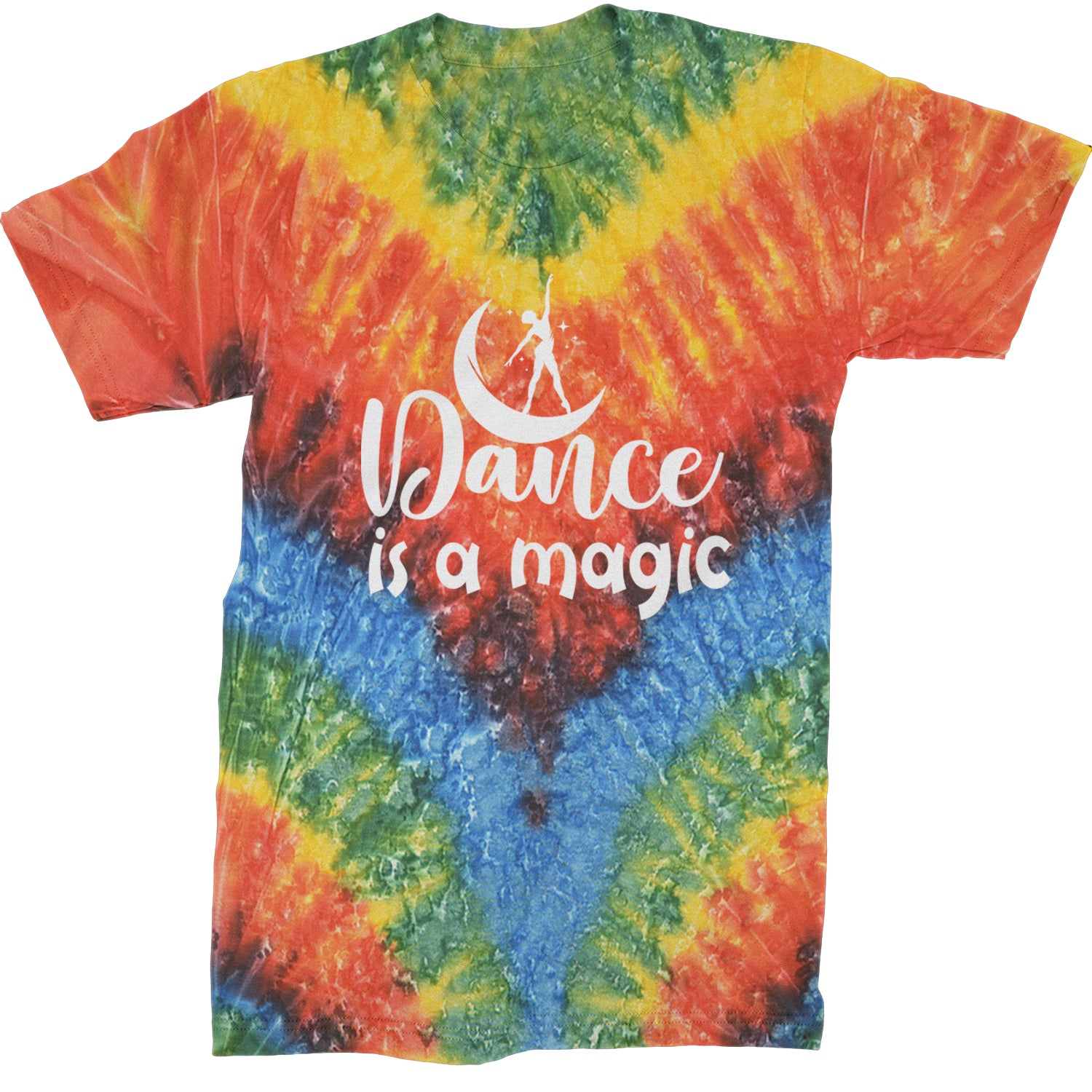 Dance Is Magic Mens T-shirt Tie-Dye Woodstock