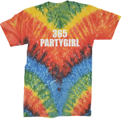 365 Party Girl Brat Girl Summer Mens T-shirt Tie-Dye Woodstock