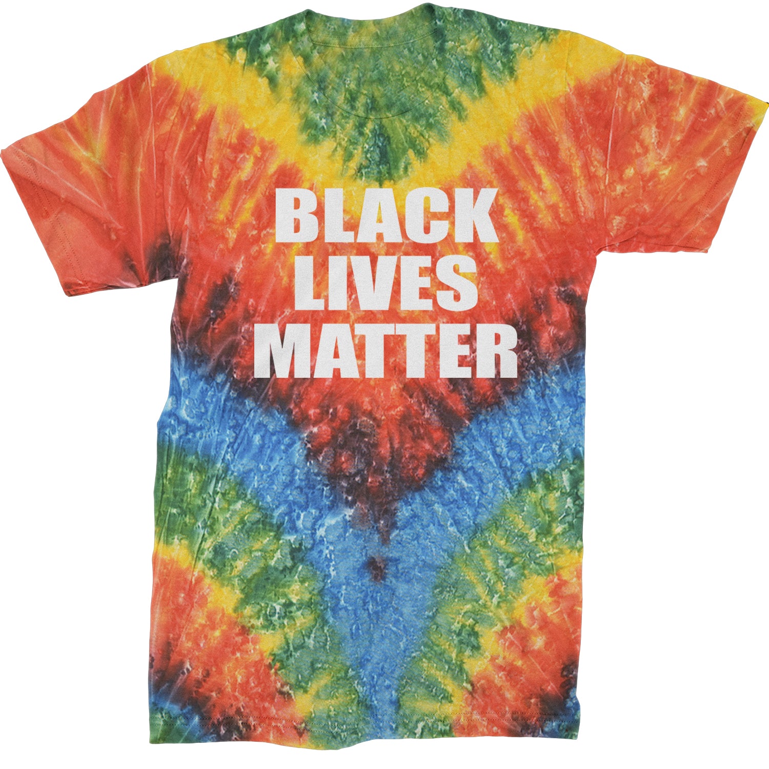 Black Lives Matter BLM Mens T-shirt Tie-Dye Woodstock