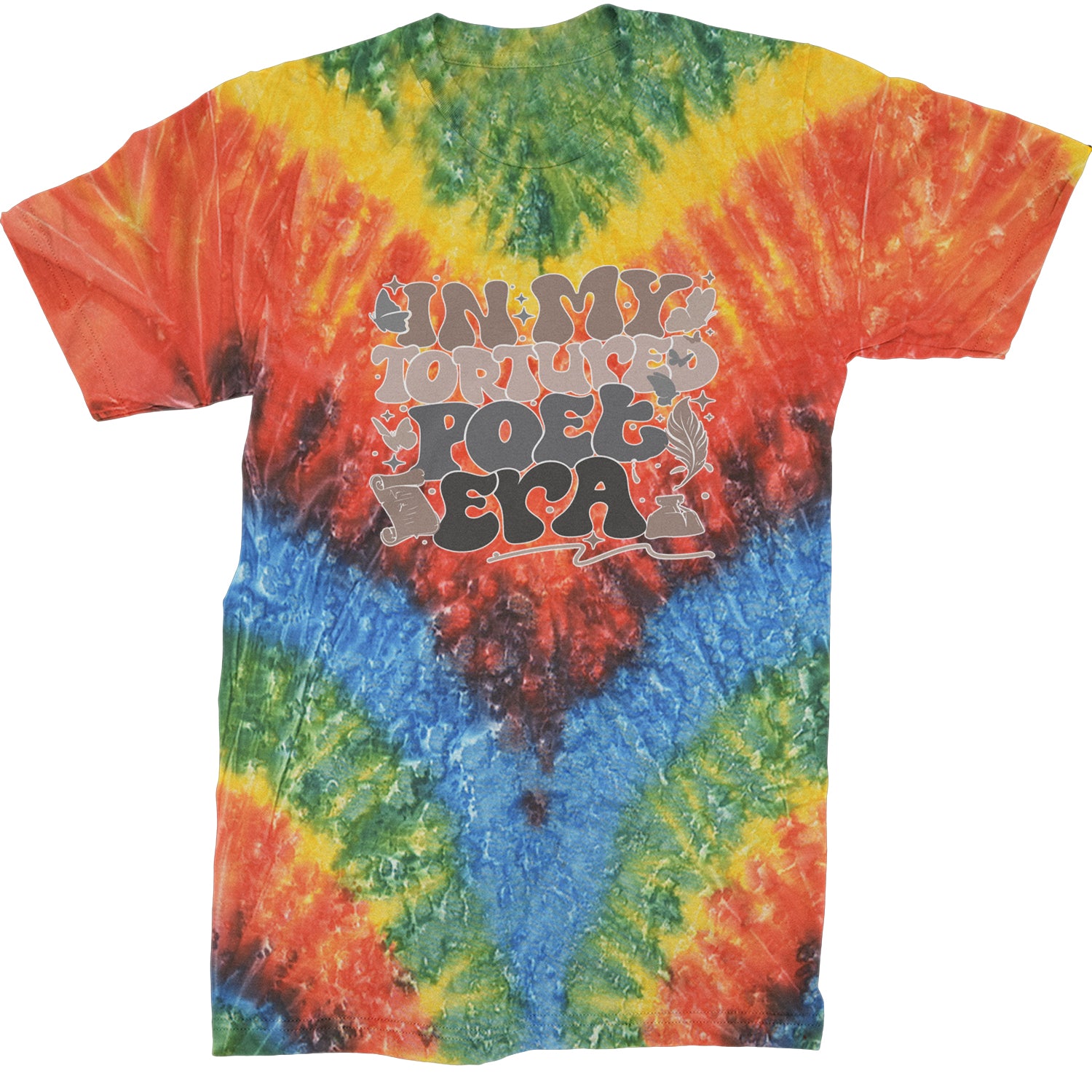 In My Tortured Poet Era TTPD Music Mens T-shirt Tie-Dye Woodstock