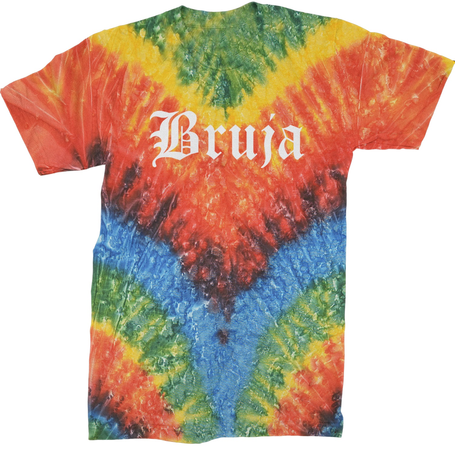 Bruja Gothic Spanish Witch Mens T-shirt Tie-Dye Woodstock