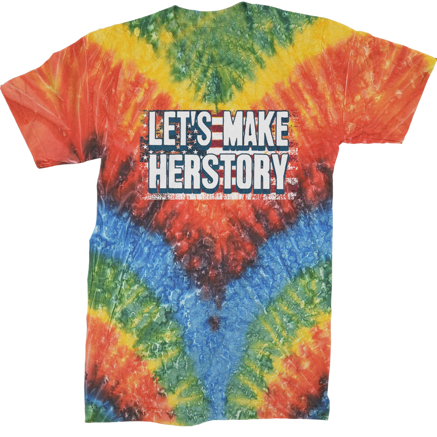 Lets Make Herstory - Support Kamala Harris For President 2024 Mens T-shirt Tie-Dye Woodstock