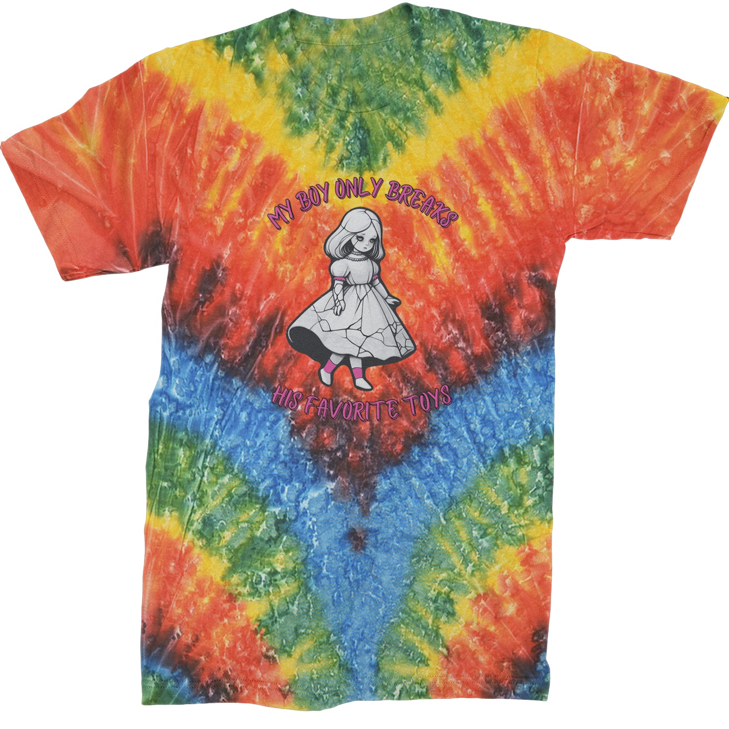 My Boy Only Breaks His Favorite Toys TTPD Music Mens T-shirt Tie-Dye Woodstock