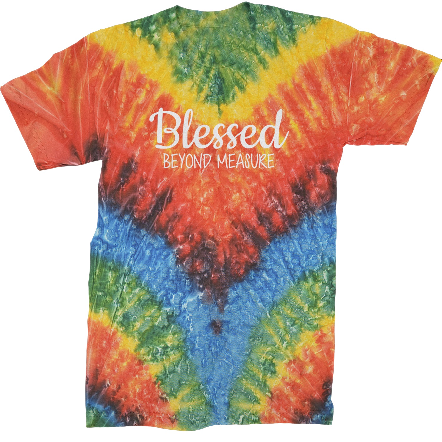 Blessed Beyond Measure Mens T-shirt Tie-Dye Woodstock