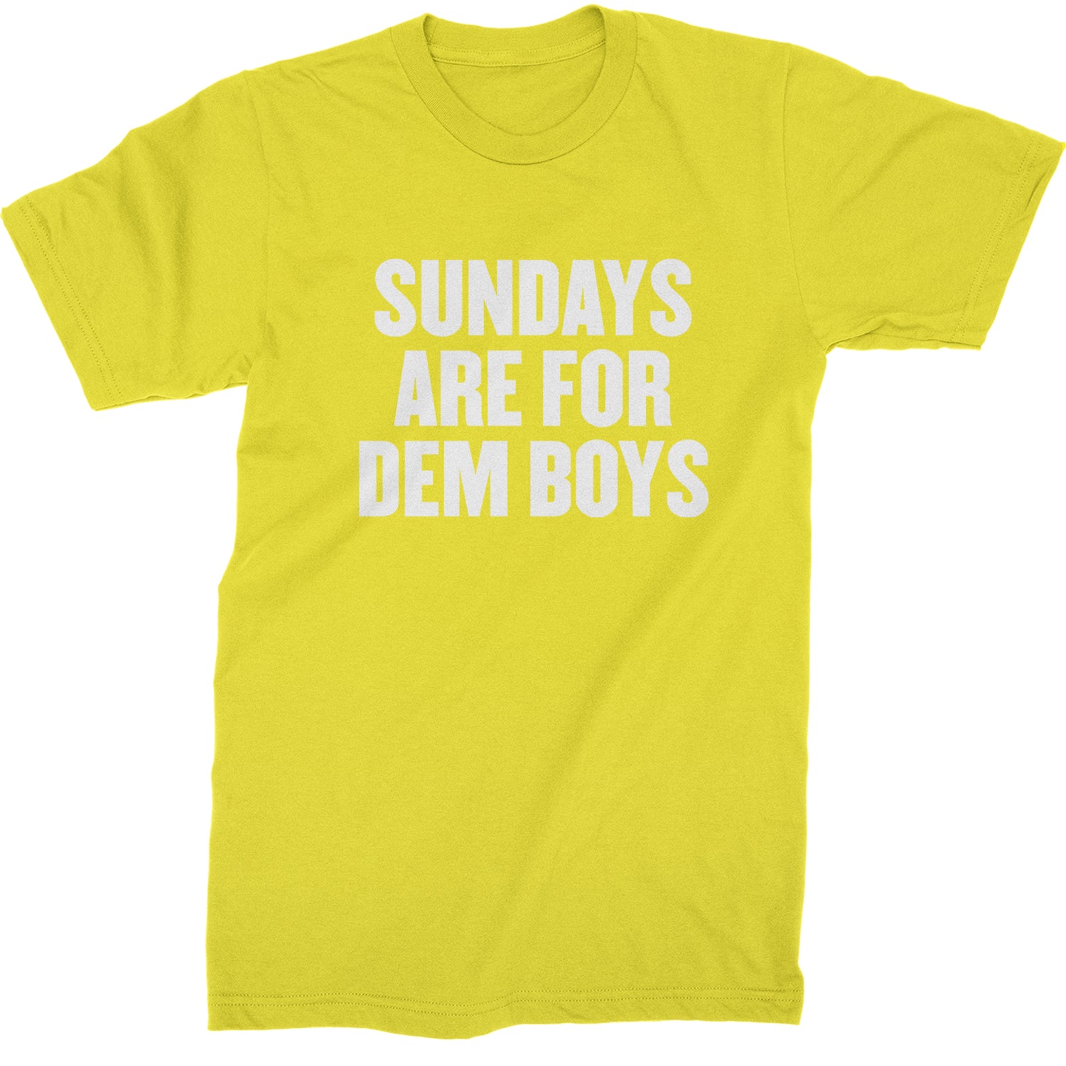 Sundays Are For Dem Boys Mens T-shirt Yellow