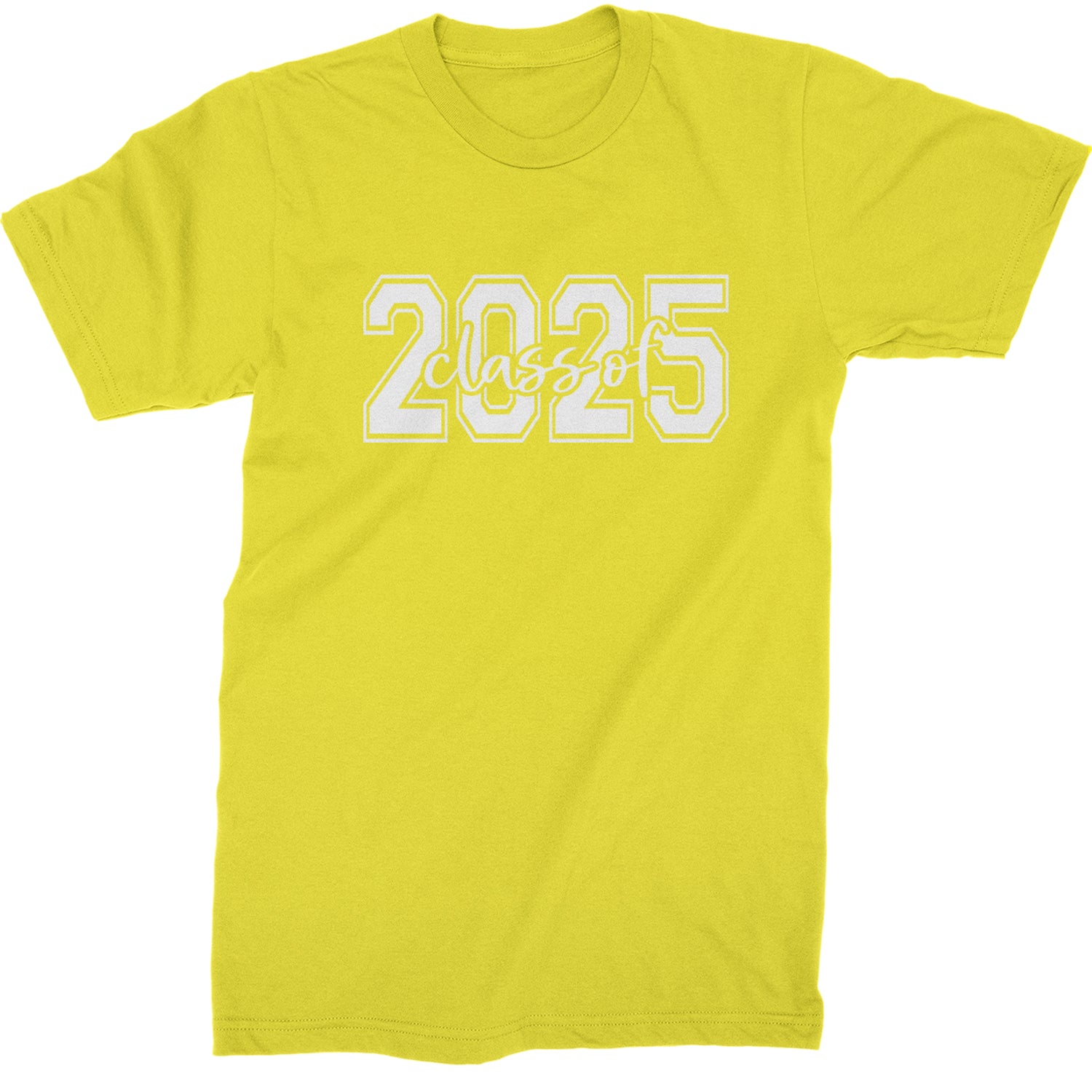 Class Of 2025 Graduation Mens T-shirt Yellow