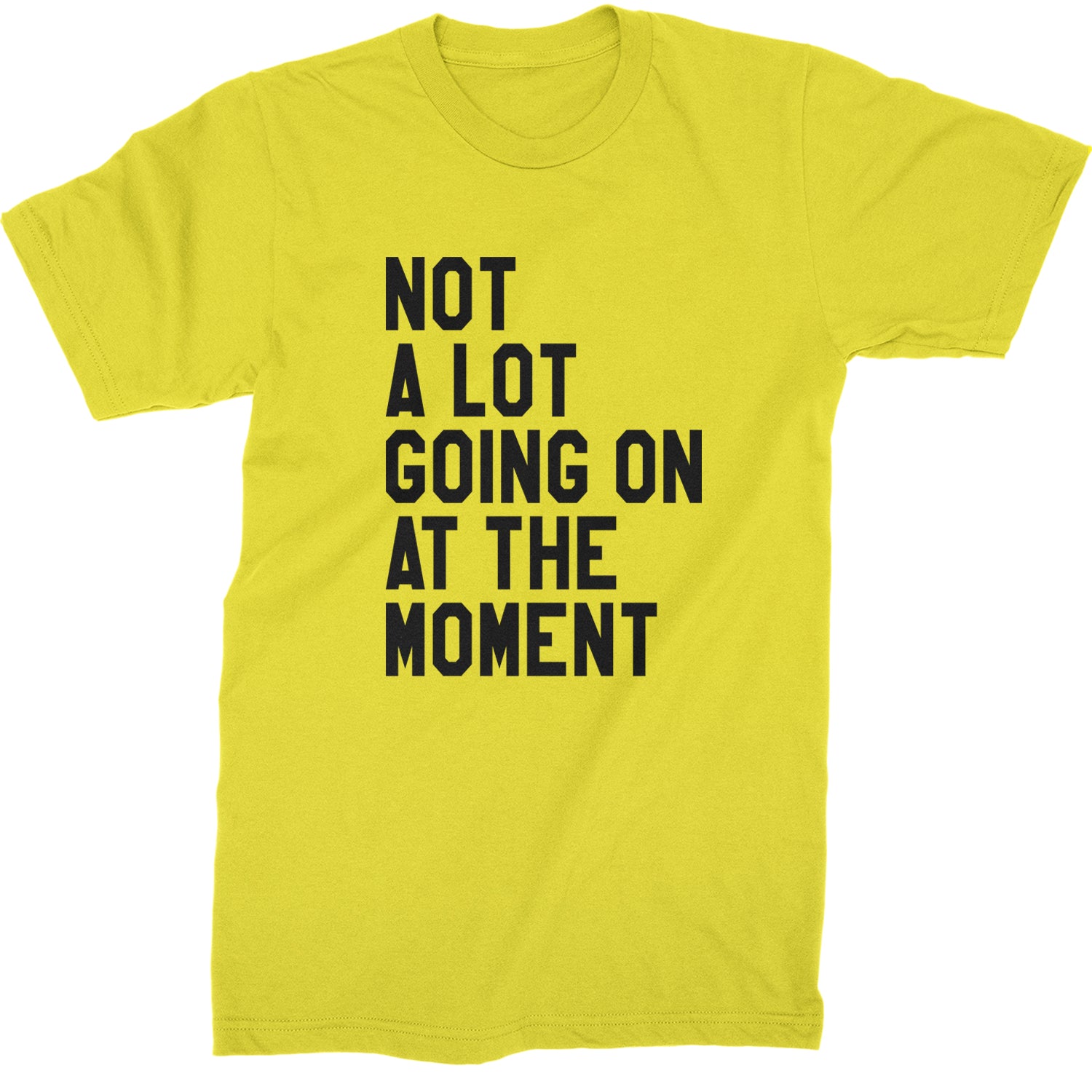 NOT A Lot Going On At The Moment Feeling 22 TTPD Mens T-shirt Yellow