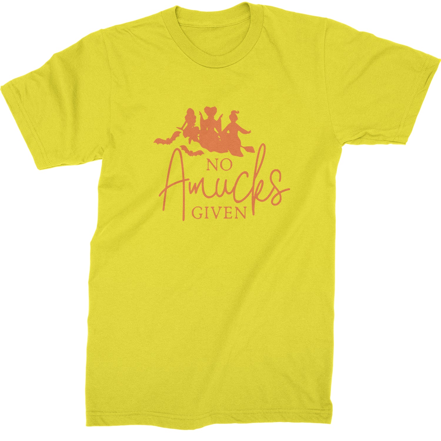 No Amucks Given Hocus Pocus Mens T-shirt Yellow