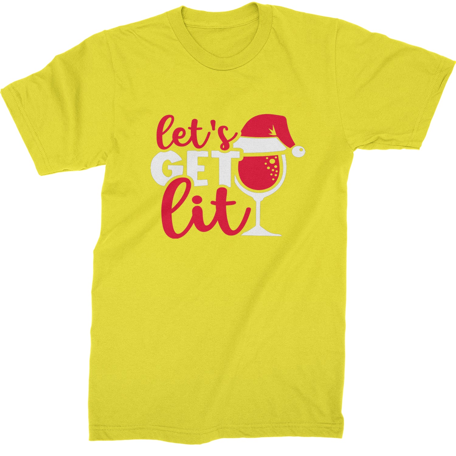 Let’s Get Lit Mens T-shirt Yellow