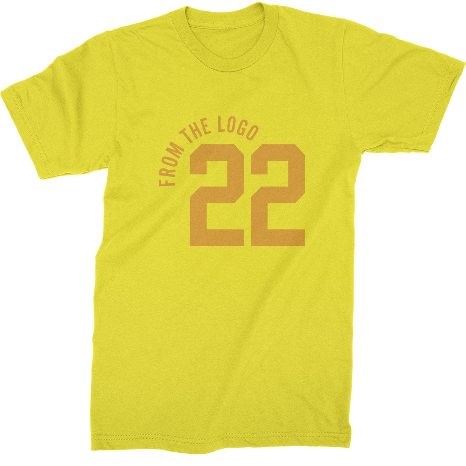 From The Logo #22 Basketball Mens T-shirt Yellow