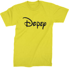Dopey - 7 Dwarfs Costume Mens T-shirt Yellow