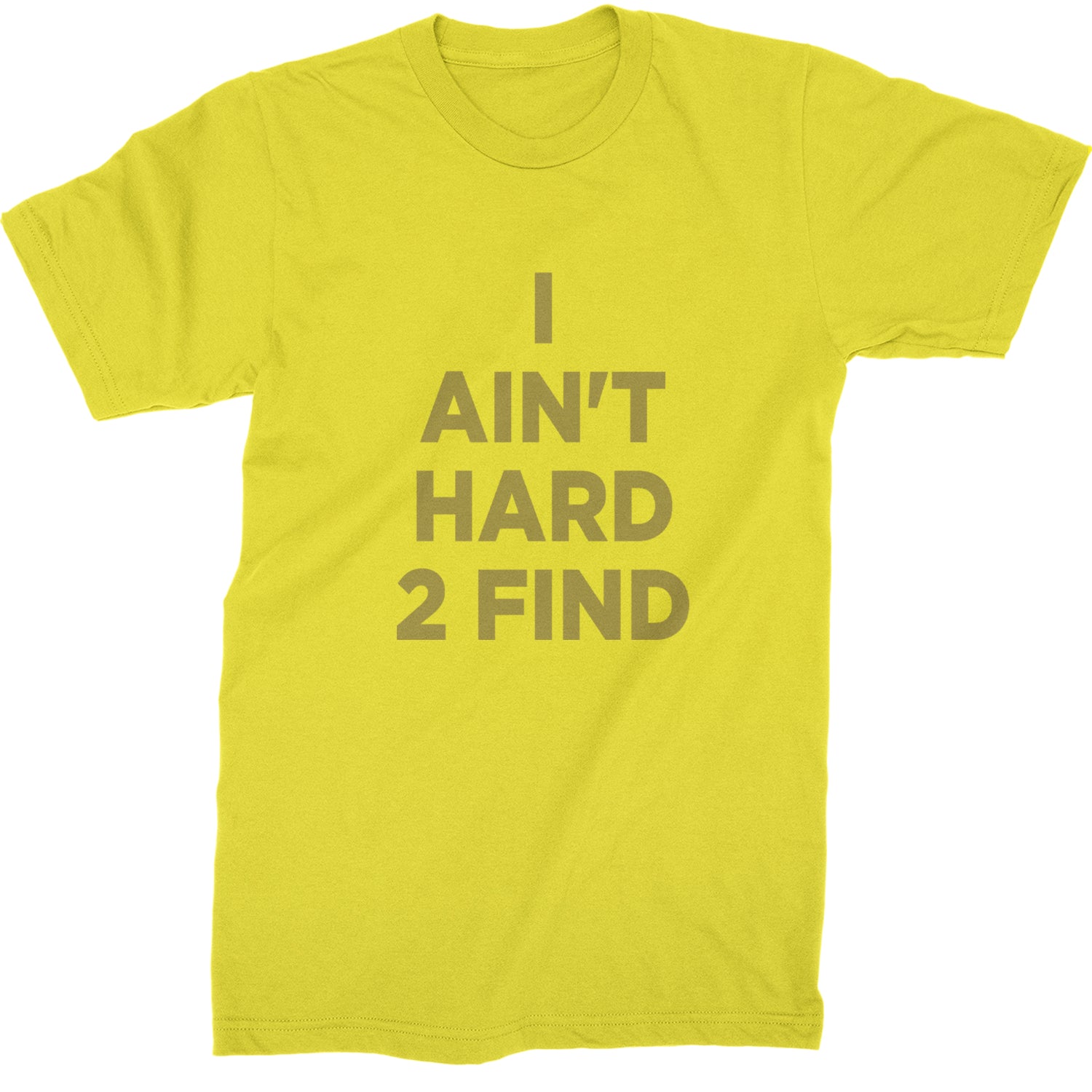 I Ain't Hard To Find Coach Prime Mens T-shirt Yellow