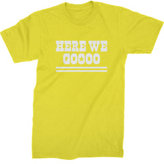 Here We Go Dem Boys Dallas Football Mens T-shirt Yellow