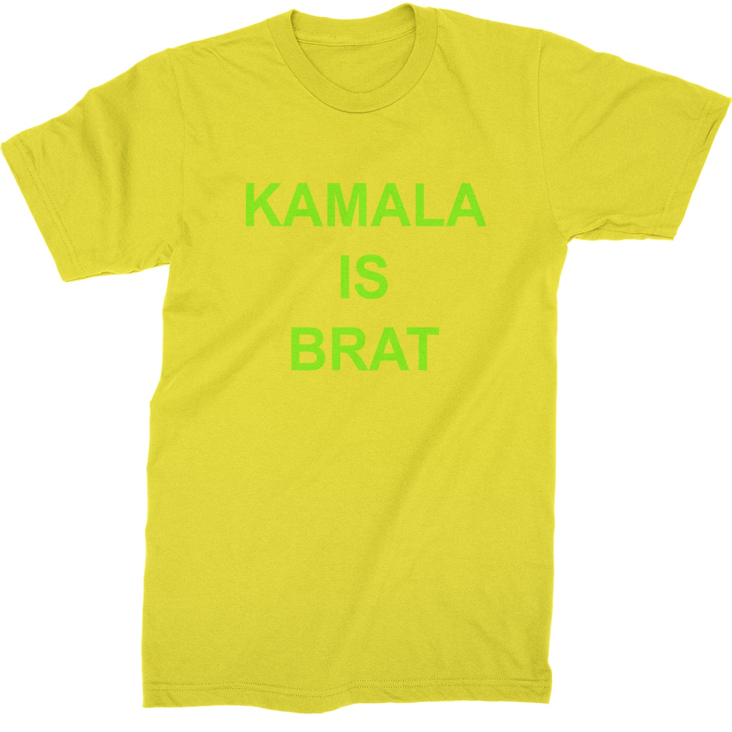 Kamala Is Brat - President Harris 2024 Mens T-shirt Yellow