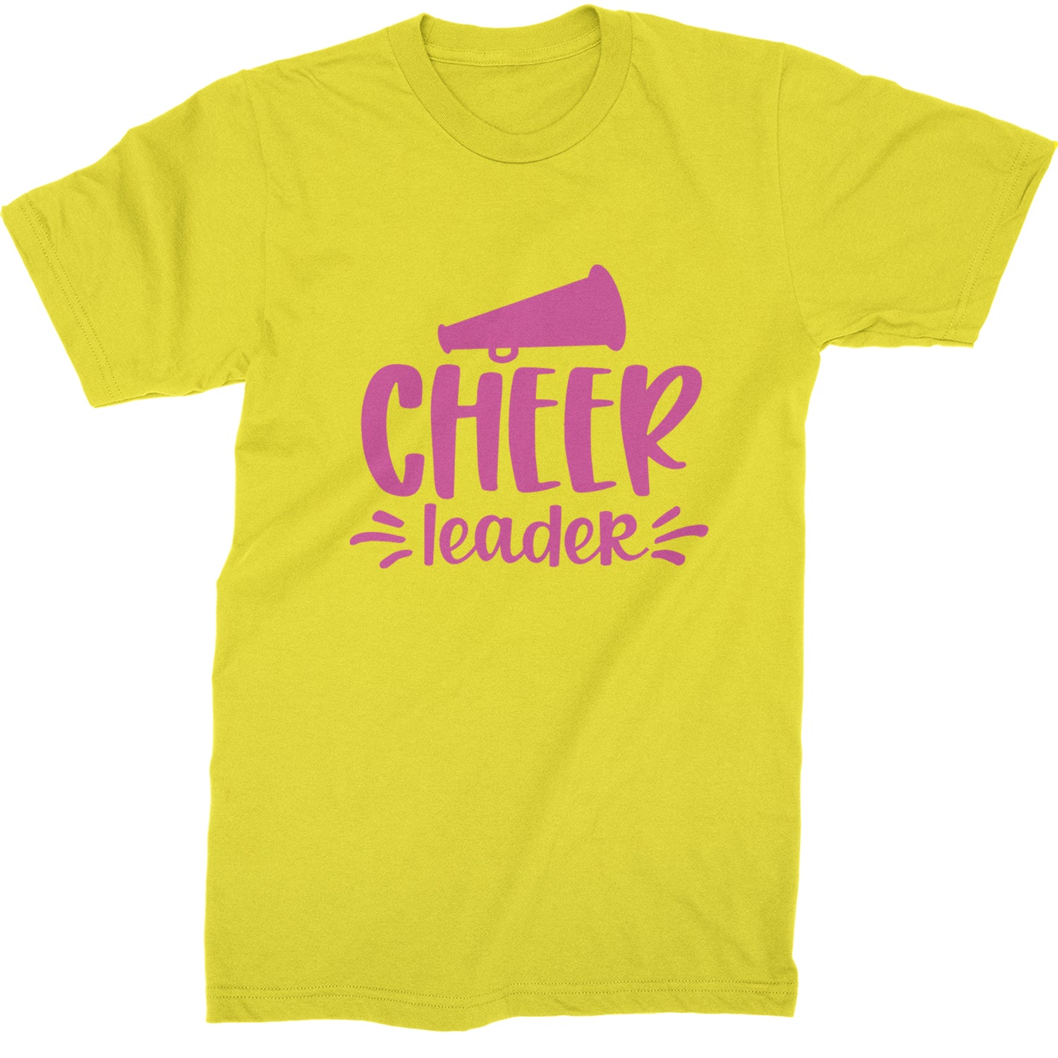 Cheerleader Bullhorn Mens T-shirt Yellow