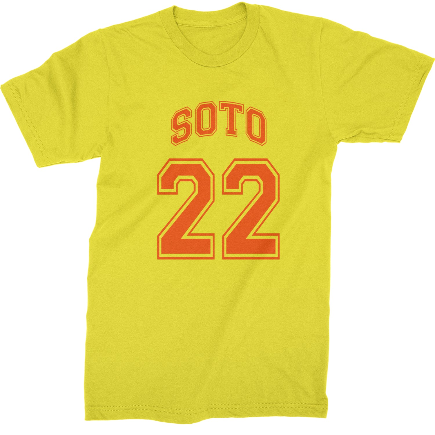 Soto Number 22  Mens T-shirt Yellow